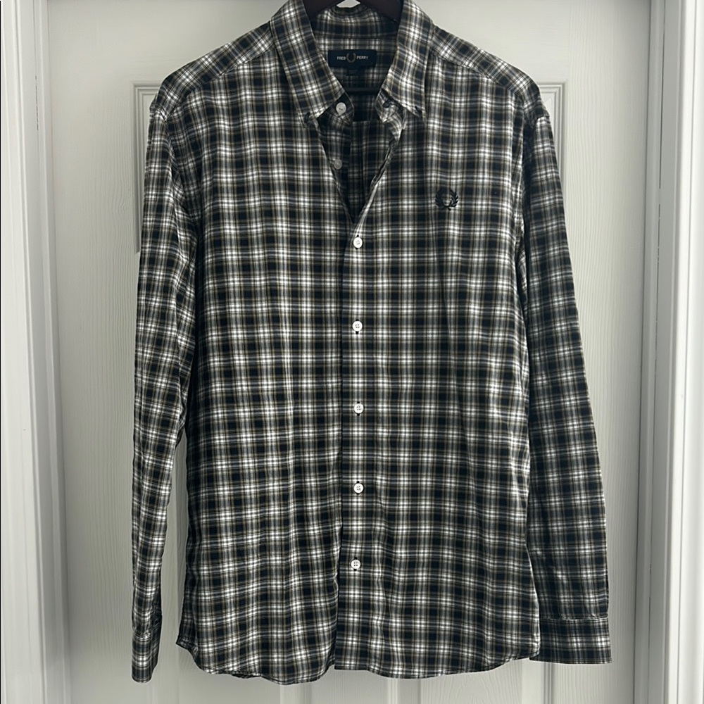 Fred Perry Plaid Button Down Shirt